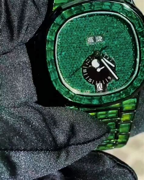 emerald patek philippe|patek philippe full diamond price.